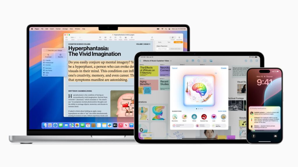 Apple Intelligence brings long-discussed AI features to Apple devices